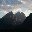 Sunset over the Tetons